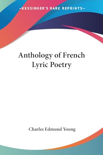 Anthology of French Lyric Poetry