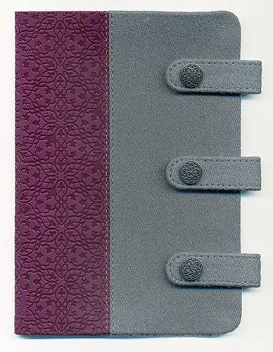 Holy Bible: New King James Version, Gray & Plum, Fabric/Leathersoft, Compact, Ultraslim (Designer)