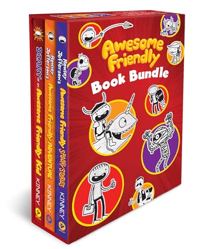 Awesome Friendly 3-Book Hardcover Gift Set: Diary of an Awesome Friendly Kid, Rowley Jefferson’s Awesome Friendly Adventure, and Rowley Jefferson’s Awesome Friendly Spooky Stories