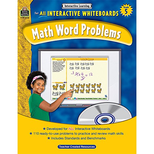 Math Word Problems for All Interactive Whiteboards, Grade 5