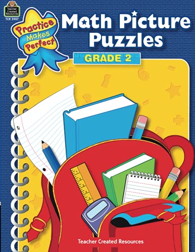 Math Picture Puzzles Grade 2: Grade 2 (Practice Makes Perfect (Teacher Created Materials))