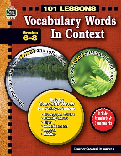 Vocabulary Words in Context: Grade 6-8 (101 Lessons)