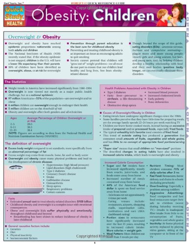 Obesity: Children (Quick Study Health)