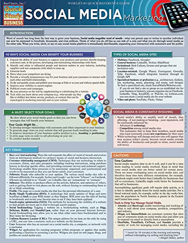 Social Media Marketing (Quick Study Business)