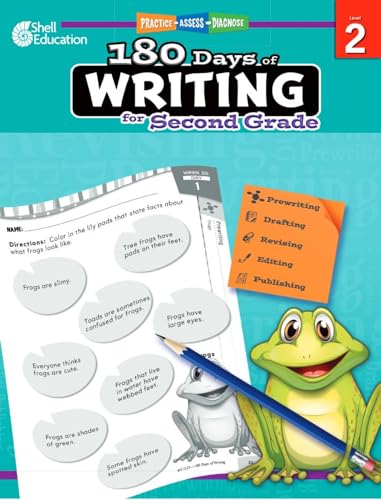 180 Days of Writing for Second Grade: Practice, Assess, Diagnose (180 Days of Practice)