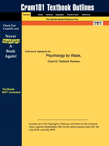 Outlines & Highlights for Psychology by Wade