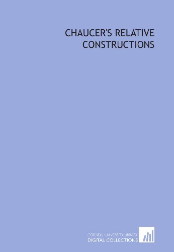 Chaucer's relative constructions