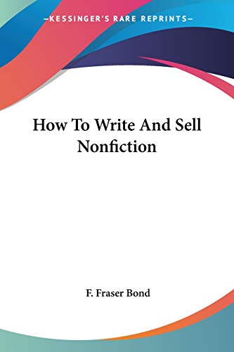 How To Write And Sell Nonfiction