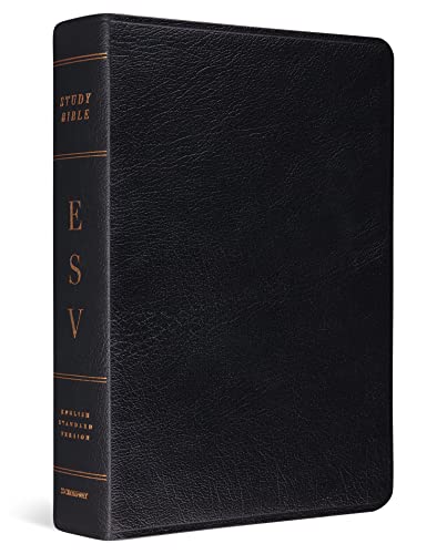 ESV Study Bible: English Standard Version, Black, Genuine Leather