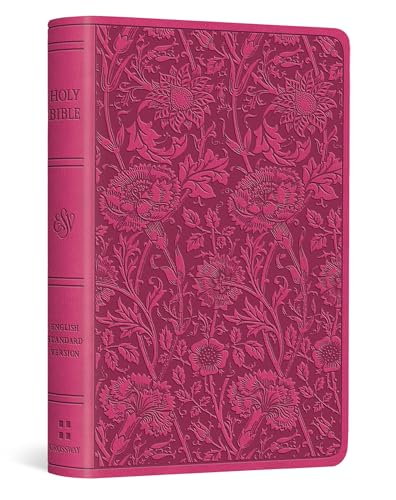 Holy Bible: English Standard Version, Berry, Trutone, Floral Design, Vest Pocket New Testament With Psalms and Proverbs