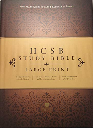 HCSB Large Print Study Bible, Hardcover
