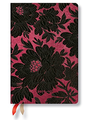 2017 Black Dahlia Mini Horizontal (18 Month Diaries)