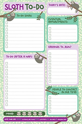 Sloth Notepad: To Do List