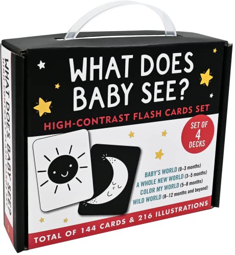 What Does Baby See? (Set of 4 High Contrast Flash Cards)