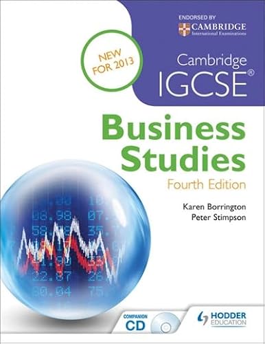 CAMBRIDGE IGCSE BUSINESS STUDI
