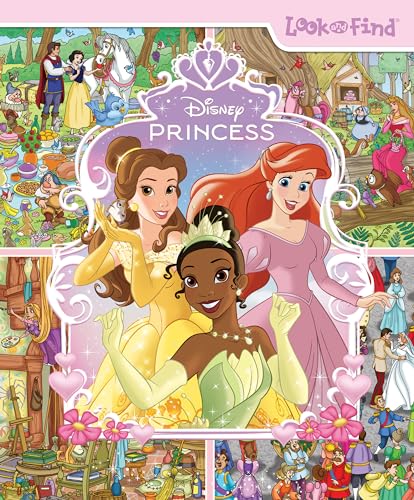 Disney Princess: Cinderella, Tangled, Aladdin and More!- Look and Find Activity Book - PI Kids