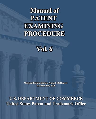 Manual of Patent Examining Procedure (Vol.6)