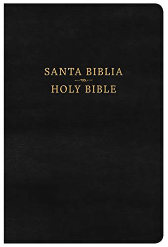 RVR 1960/CSB Biblia Bilingue, negro imitacion piel con indice: CSB/RVR 1960 Bilingual Bible, black imitation leather w/ index