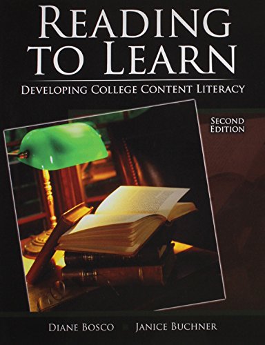 Reading to Learn: Developing College Content Literacy