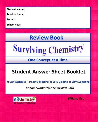 Review Book Surviving Chemistry Student Answer Sheet Booklet