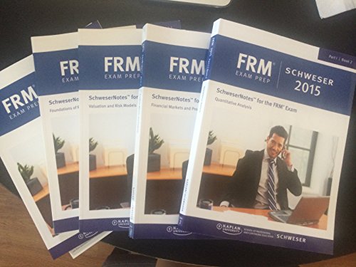 FRM 2015 Part 1 Schweser Study Notes Book 1-4 + Practice Exams + Quick Sheet