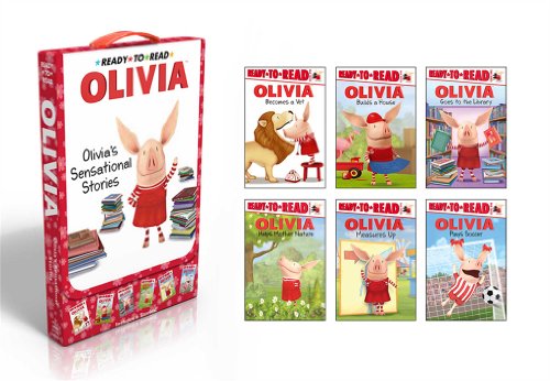 OLIVIA's Sensational Stories: Olivia Helps Mother Nature; Olivia Goes to the Library; Olivia Plays Soccer; Olivia Measures Up; Olivia Builds a House; Olivia Becomes a Vet (Olivia TV Tie-in)