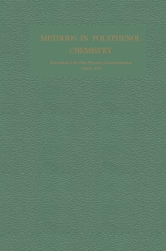 Methods in Polyphenol Chemistry: Proceedings of the Plant Phenolics Group Symposium, Oxford, April 1963