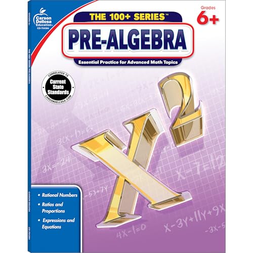 Pre-Algebra, Grades 6 - 8: Volume 15 (100+ Series(tm))