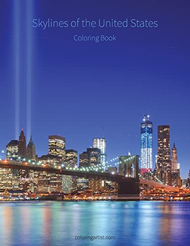 Skylines Of The United States Coloring Book