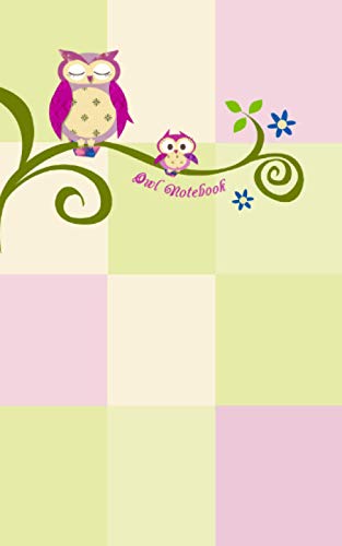 Owl Notebook: Owl Gifts / Presents [ Small Ruled Writing Journals / Notebooks with Mom & Baby Owls ]