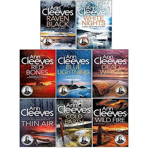 Ann Cleeves Shetland Series Collection 8 Books Set (Book 1-8) (Ann Cleeves Shetland Series Collection 8 Books Set (Book 1-8) (Blue Lightning, Raven Black, White Nights, Red Bones, Cold Earth, Thin Air, Dead Water, Too Good To Be True)
