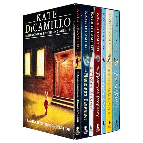 Kate Dicamillo 7 Books Collection Box Set (The Miraculous Journey of Edward Tulane, Magician's Elephant, Tiger Rising, Beatryce Prophecy, Because of Winn-Dixie, Tale of Despereaux & Flora & Ulysses)