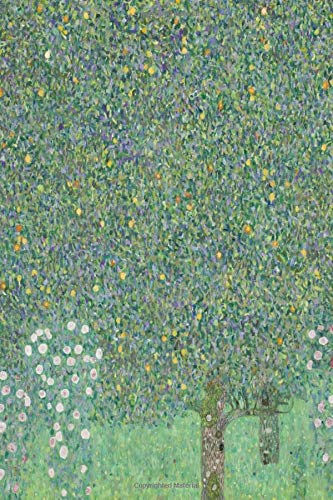 Rosebushes under the Trees, Gustav Klimt. Blank journal: 160 blank pages, 6 x 9 inch (15.24 x 22.86 cm) Soft cover