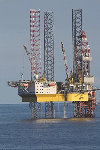 Drilling Platform in the Ocean Journal: 150 page lined notebook/diary