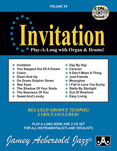 Vol. 59, Invitation: Play-A-Long With Organ & Drums (Book & CD Set) (Play- A-Long, Volume 59)