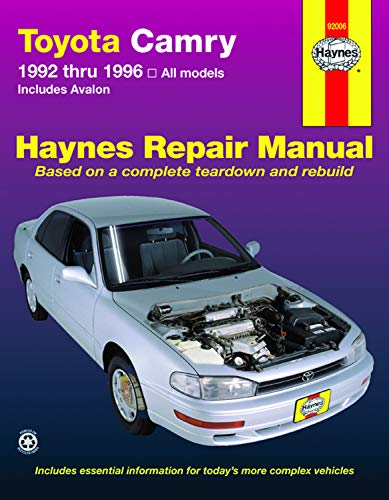 Toyota Camry & Avalon 1995 thru 1996 Haynes Repair Manual