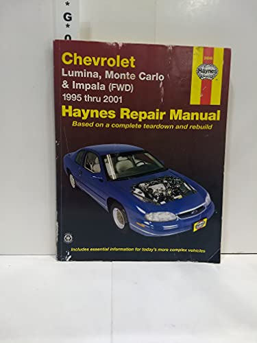 Chevrolet Lumina, Monte Carlo and Front-Wheel Drive Impala Automotive Repair Manual: 1995 Through 2001