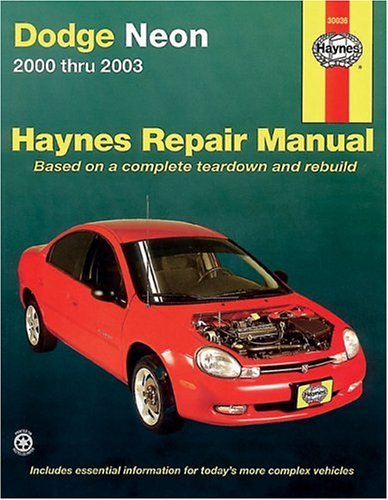 Haynes Dodge Neon 2000 Thru 2003