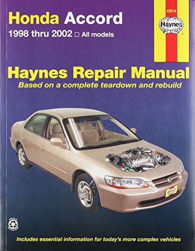 Honda Accord 1998-2002: All Models (Haynes Repair Manual)