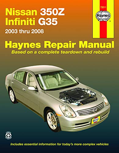 Nissan 350Z & Infiniti G35 2003 thru 2008 Haynes Repair Manual