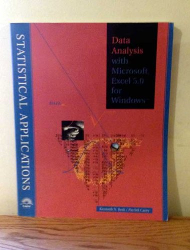 Data Analysis with Microsoft Excel 5.0 for Windows