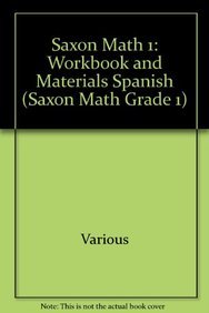 Saxon Math 1: Workbook and Materials Spanish