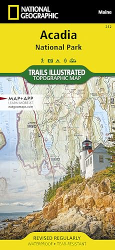 Acadia National Park Map (National Geographic Trails Illustrated Map, 212)