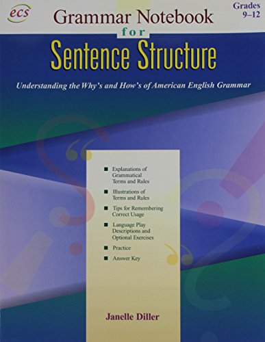 Grammar Notebook: Book 2, Sentence Structure Gr. 9-12