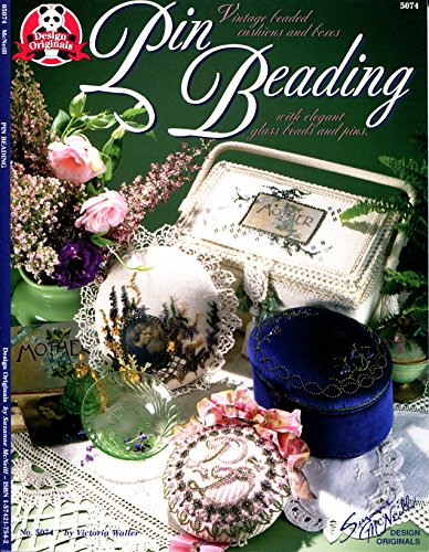 Pin beading: Vintage beaded cushions and boxes with elegant glass beads and pins (Suzanne McNeill design originals)