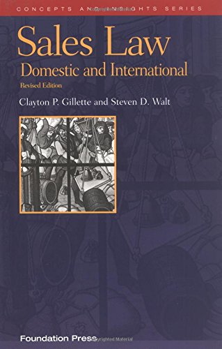 Sales Law: Domestic and International