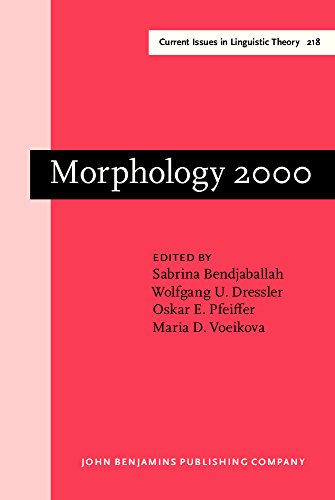 Morphology 2000: Selected papers from the 9th Morphology Meeting, Vienna, 24–28 February 2000: Selected Papers from the 9th Morphology Meeting, ... 2000 (Current Issues in Linguistic Theory)