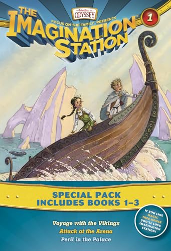Imagination Station Books 3-Pack: Voyage with the Vikings / Attack at the Arena / Peril in the Palace (AIO Imagination Station Books)