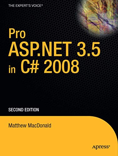 Pro Asp.net 3.5 in C# 2008 (Windows.net)
