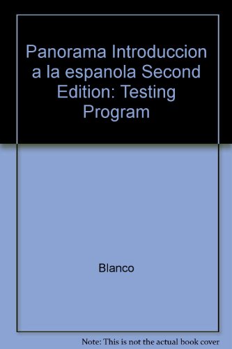 Title: Panorama Introduccion a la espanola Second Edition